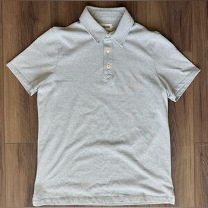 Taylor Stitch Short Sleeve Collared Polo Shirt Men’s 40 Striped